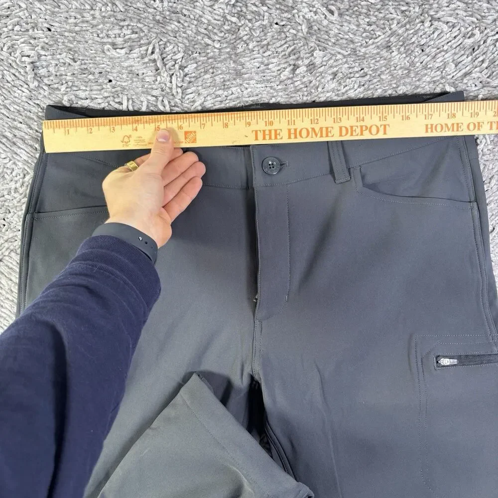 BC Clothing Expedition Stretch Tech Pants Mens 36x32 Gray Stretch Fleece Lined